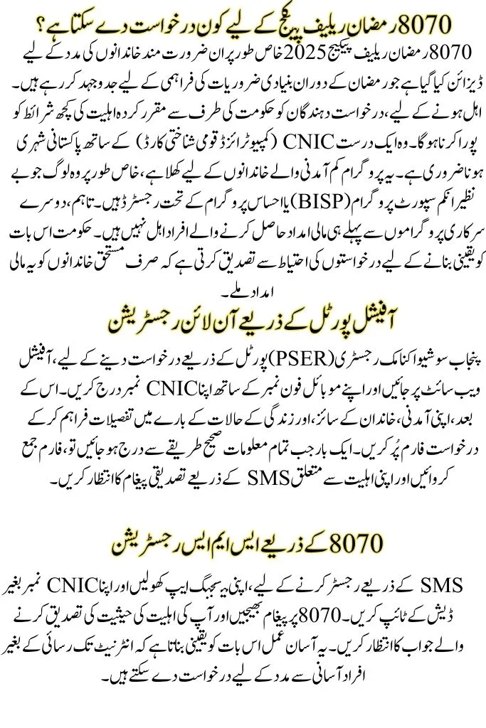 8070 Rashan Program Check Online 2025