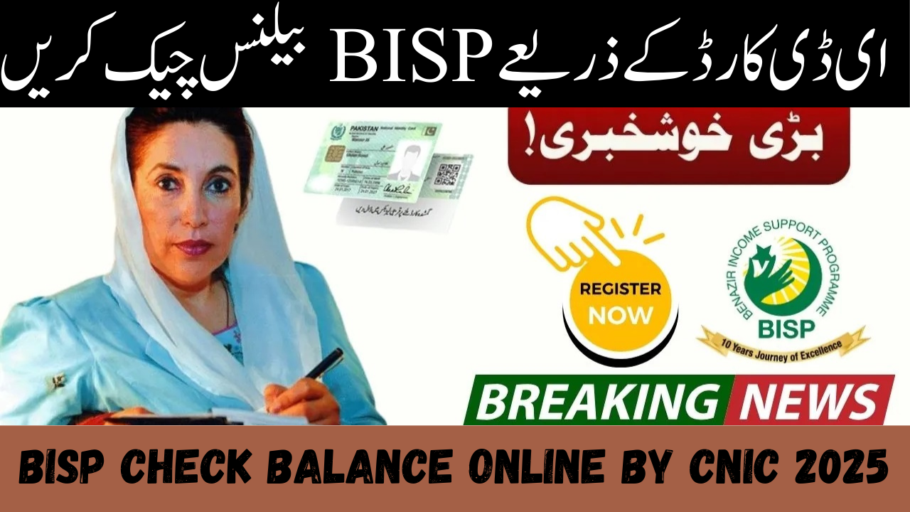 BISP Check Balance Online by CNIC 2025 Complete Process