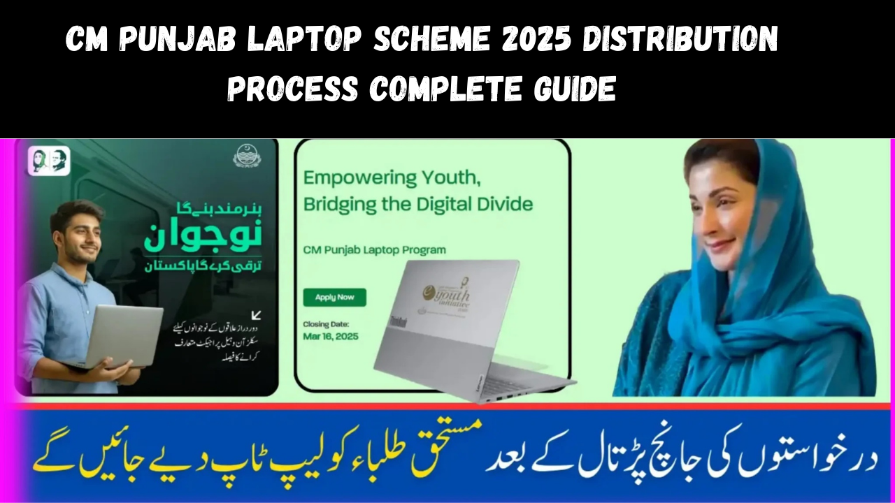 CM Punjab Laptop Scheme 2025 Distribution Process Complete Guide