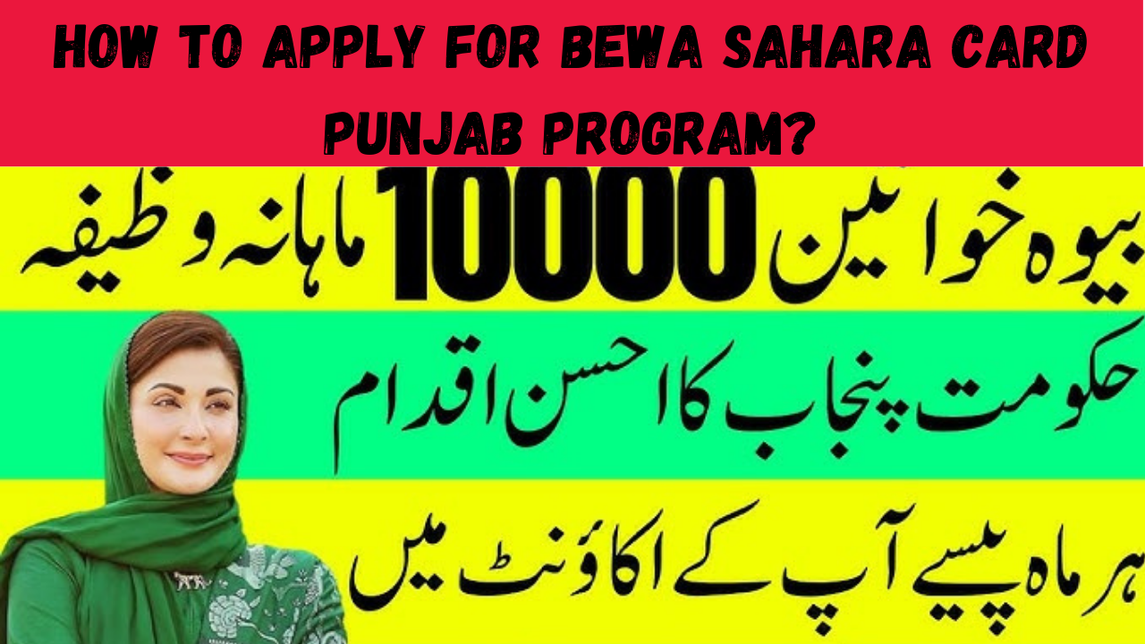 How To Apply For CM Punjab Bewa Sahara Card