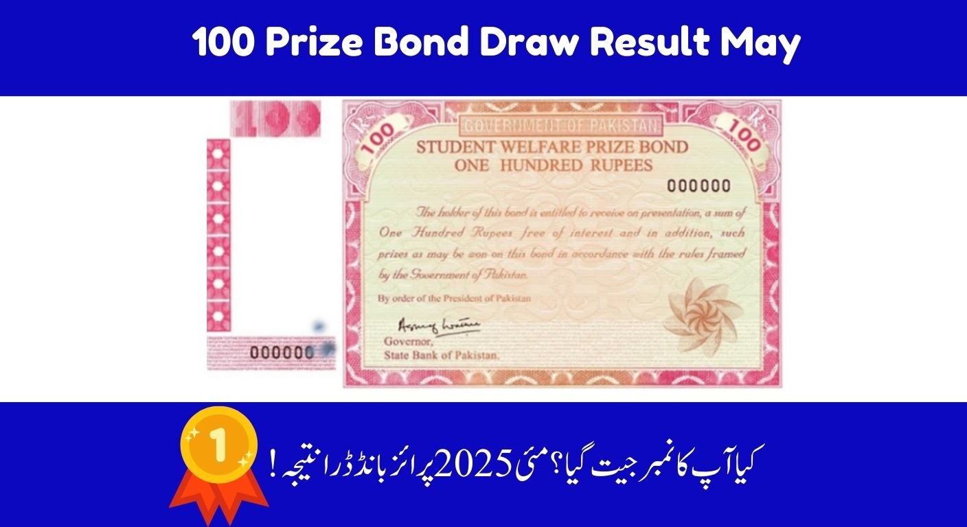 Rs 100 Prize Bond Draw 50 Result 15th May 2025